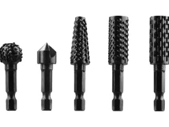 Escofina de rotor / Cepillo para estructuras de madera / Juego de limas y avellanadores / Broca para rajar madera