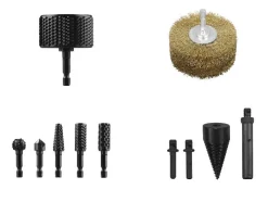 Escofina de rotor / Cepillo para estructuras de madera / Juego de limas y avellanadores / Broca para rajar madera