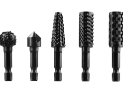 Escofina de rotor / Cepillo para estructura de madera / Juego de fresas y avellanadores / Broca para rajar madera