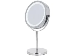 Espejo de maquillaje con iluminación.