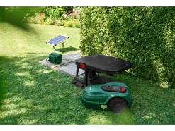 Estación de carga solar con batería de 20 V para cortacésped robotizado »PASLM 25 A1«, con batería.