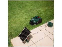 Estación de carga solar con batería de 20 V para cortacésped robotizado »PASLM 25 A1«, con batería.