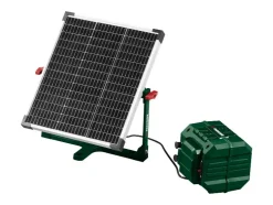 Estación de carga solar con batería de 20 V para cortacésped robotizado »PASLM 25 A1«, con batería.