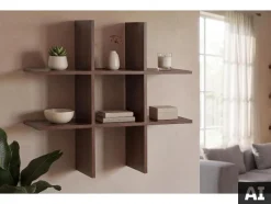 Estante de pared, imitación madera de roble