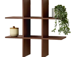 Estante de pared, imitación madera de roble