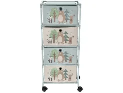 Estantería con ruedas infantil, 35 x 26 x 82,5 cm.