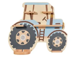 Estantería infantil para caja de audio y figuras.