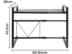 Estantería metálica, extensible.
