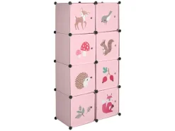 Estantería modular infantil, 74 x 36 x 144 cm