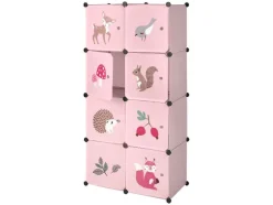 Estantería modular infantil, 74 x 36 x 144 cm