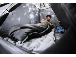 Esterilla de camping autohinchable / esterilla de camping de celdas de aire con almohada.