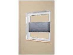 Estor plisado para ventana, 70 x 130 cm, montaje sin taladrar.
