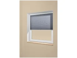 Estor plisado para ventana, 60 x 130 cm, montaje sin taladrar.
