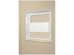 Estor plisado para ventana, 60 x 130 cm, montaje sin taladrar.