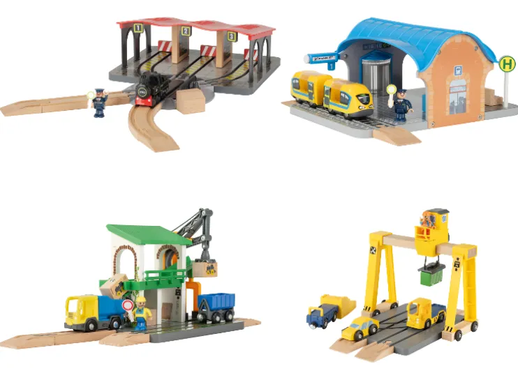 Extensión para vías de tren de madera