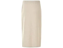 Falda de punto midi para mujer