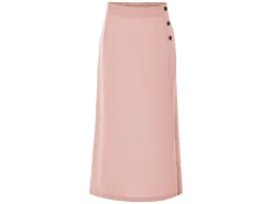 Falda midi de mujer, con abertura lateral.