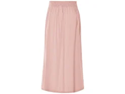 Falda midi de mujer, con abertura lateral.