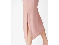 Falda midi de mujer, con abertura lateral.