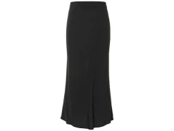 Falda midi de mujer, con cintura elástica.