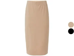 Falda midi de mujer de calidad de punto suave y agradable.