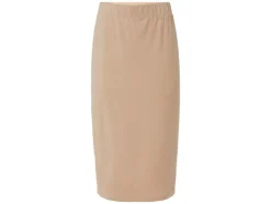 Falda midi de mujer de calidad de punto suave y agradable.