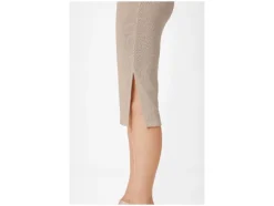 Falda midi de mujer, en punto estructurado de moda.