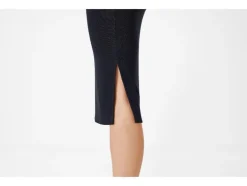 Falda midi de mujer, en punto estructurado de moda.