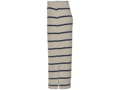 Falda midi de mujer, en punto estructurado de moda.