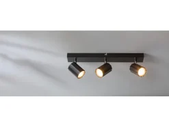 Foco de techo / Foco en carril, con 3 focos orientables y giratorios.