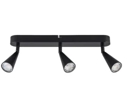 Foco de techo LED, 3 focos, blanco cálido.