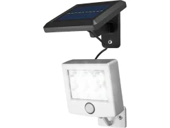 Foco solar LED con detector de movimiento.
