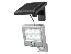 Foco solar LED con detector de movimiento.
