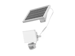 Foco solar LED con sensor de movimiento.