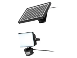 Foco solar LED con sensor de movimiento.