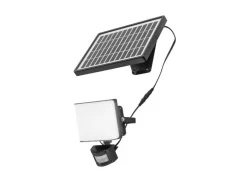Foco solar LED con sensor de movimiento.