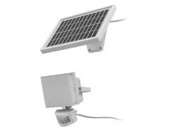 Foco solar LED con sensor de movimiento.
