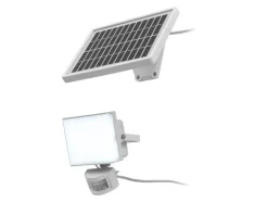 Foco solar LED con sensor de movimiento.