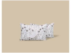 Funda de almohada reversible de satén de microfibra 50 x 75 cm, pack 2