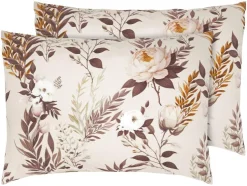 Funda de almohada reversible de satén de microfibra 50 x 75 cm, pack 2