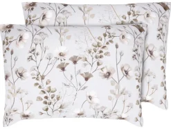Funda de almohada reversible de satén de microfibra 50 x 75 cm, pack 2