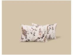 Funda de almohada reversible de satén de microfibra 50 x 75 cm, pack 2