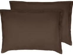 Funda de almohada reversible de satén de microfibra 50 x 75 cm, pack 2