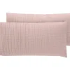 Fundas de almohada de muselina, 2 unidades, 40 x 80 cm.