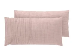 Fundas de almohada de muselina, 2 unidades, 40 x 80 cm.