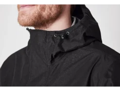 Gabardina de lluvia para hombre, con tejido exterior repelente al agua.