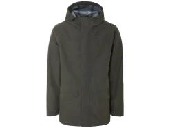 Gabardina de lluvia para hombre, con tejido exterior repelente al agua.