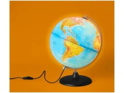 Globo terráqueo luminoso