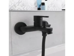 Grifería de baño serie «Denver», negra.