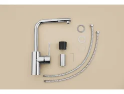 Grifo de cocina con caño alto